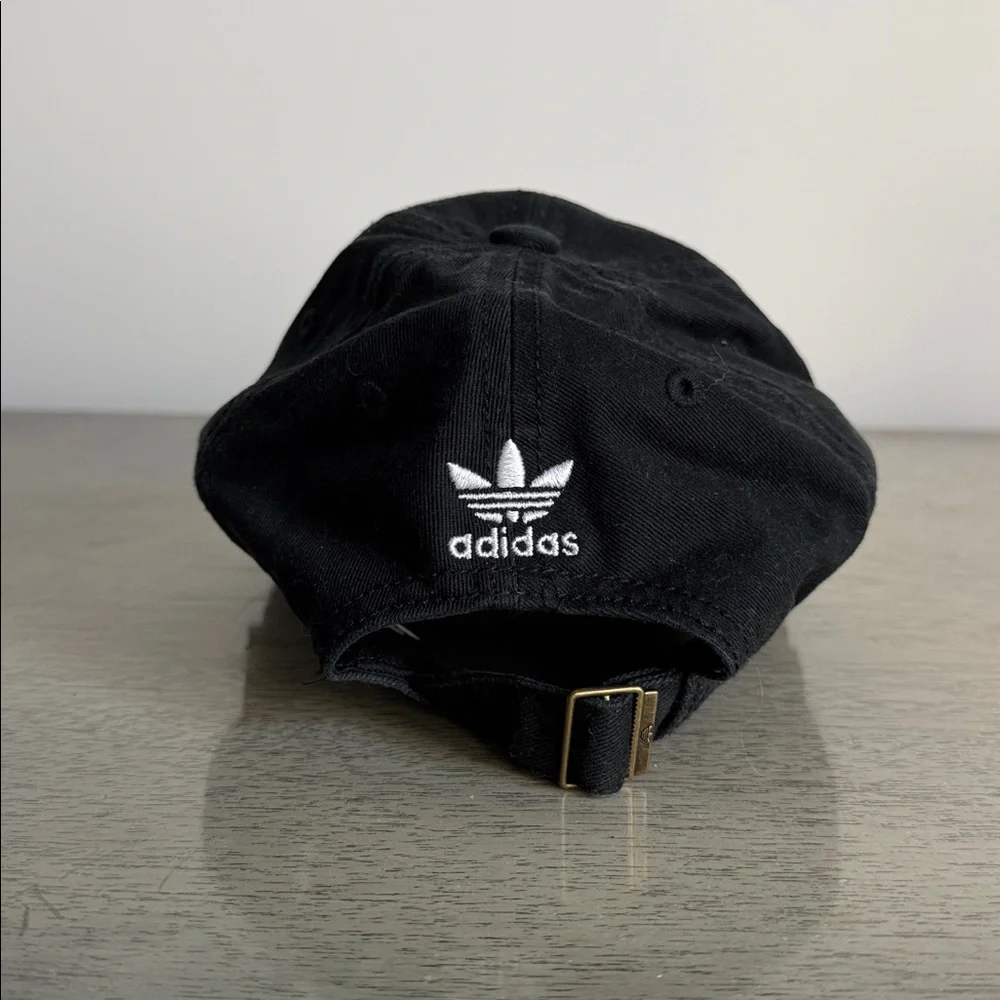 Adidas Black Baseball Cap with White Logo
